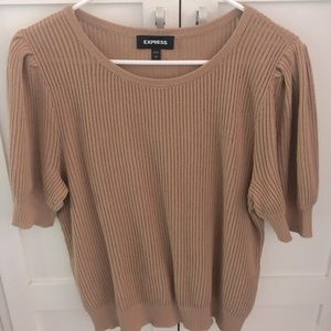 Short sleeve lightweight sweater